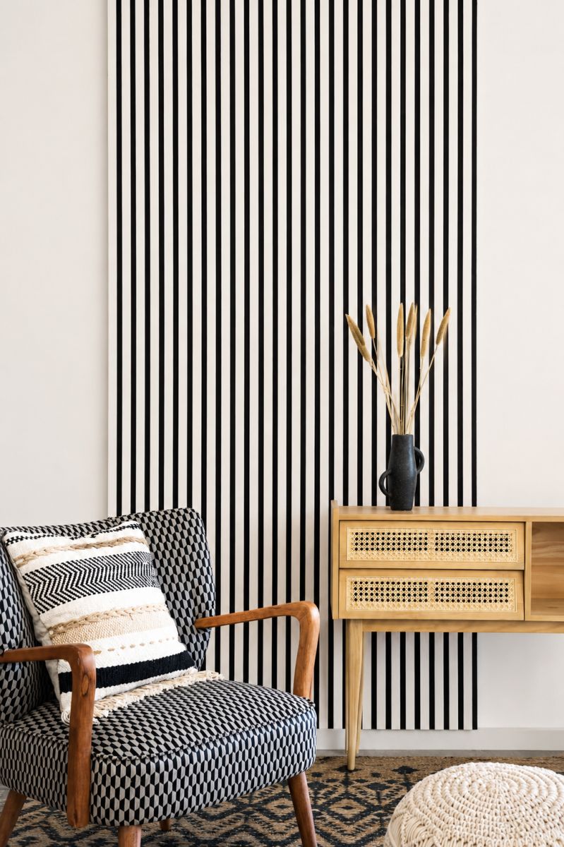 Acoustic+ Acoustic Panel Vintage Oak 2600 x 400 mm - Acoustic Felt Black