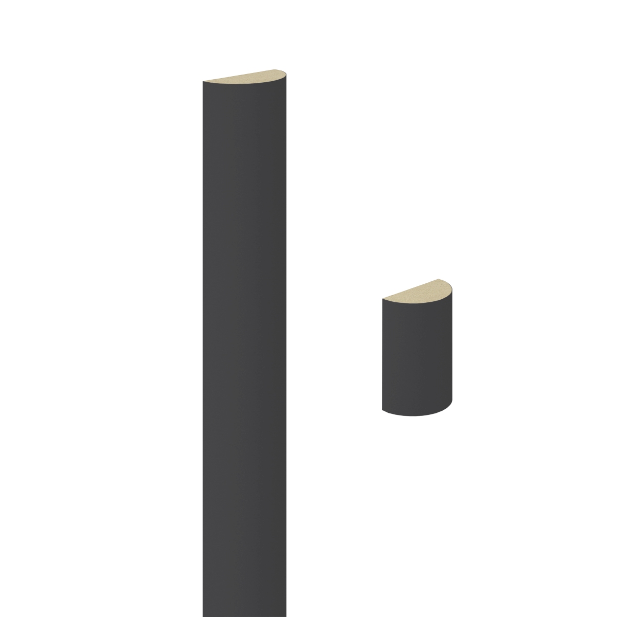 Wandverkleidung, Lamellenleiste, Wandlamelle - Grau Anthrazit