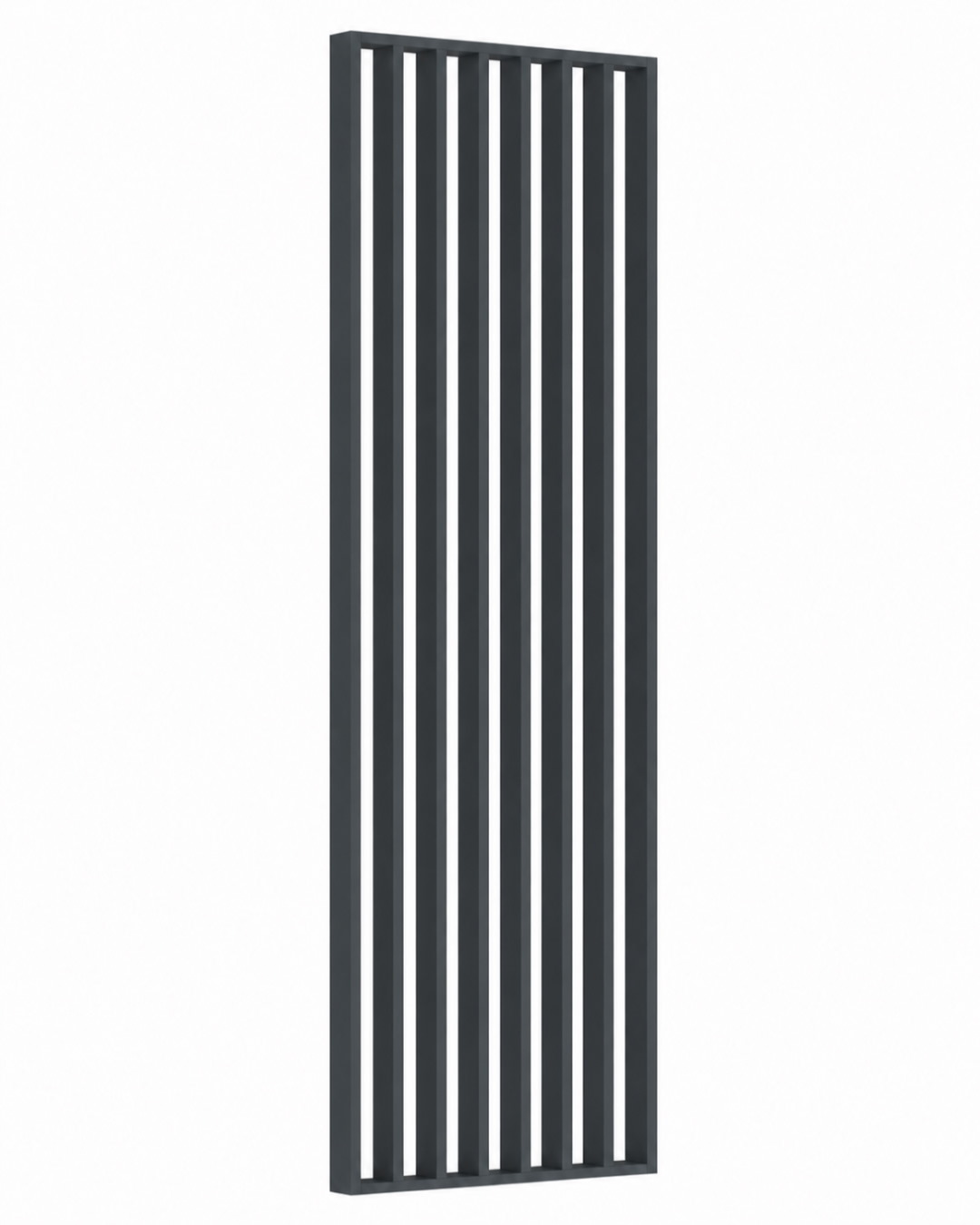 Raumteiler/ Lamellenwand 580 x 2750 x 65 mm Grau/Anthrazit