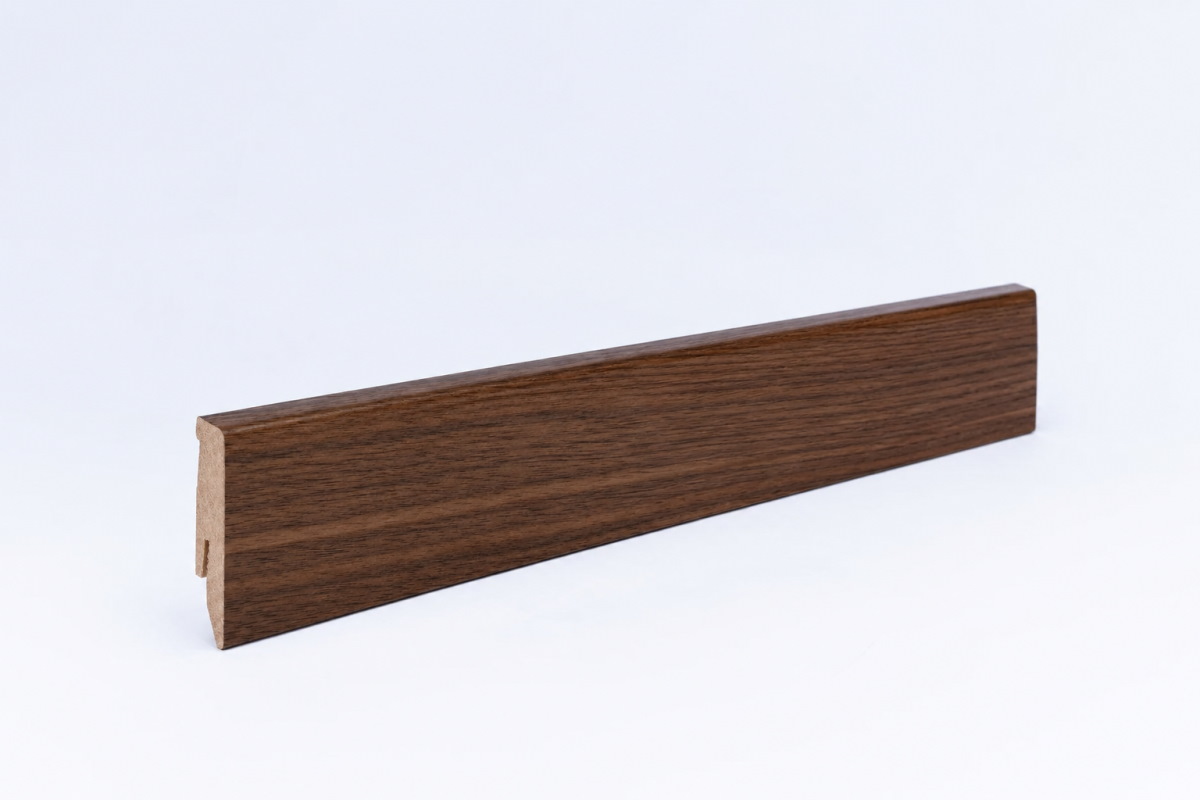 Veneer skirting 60mm oiled walnut
