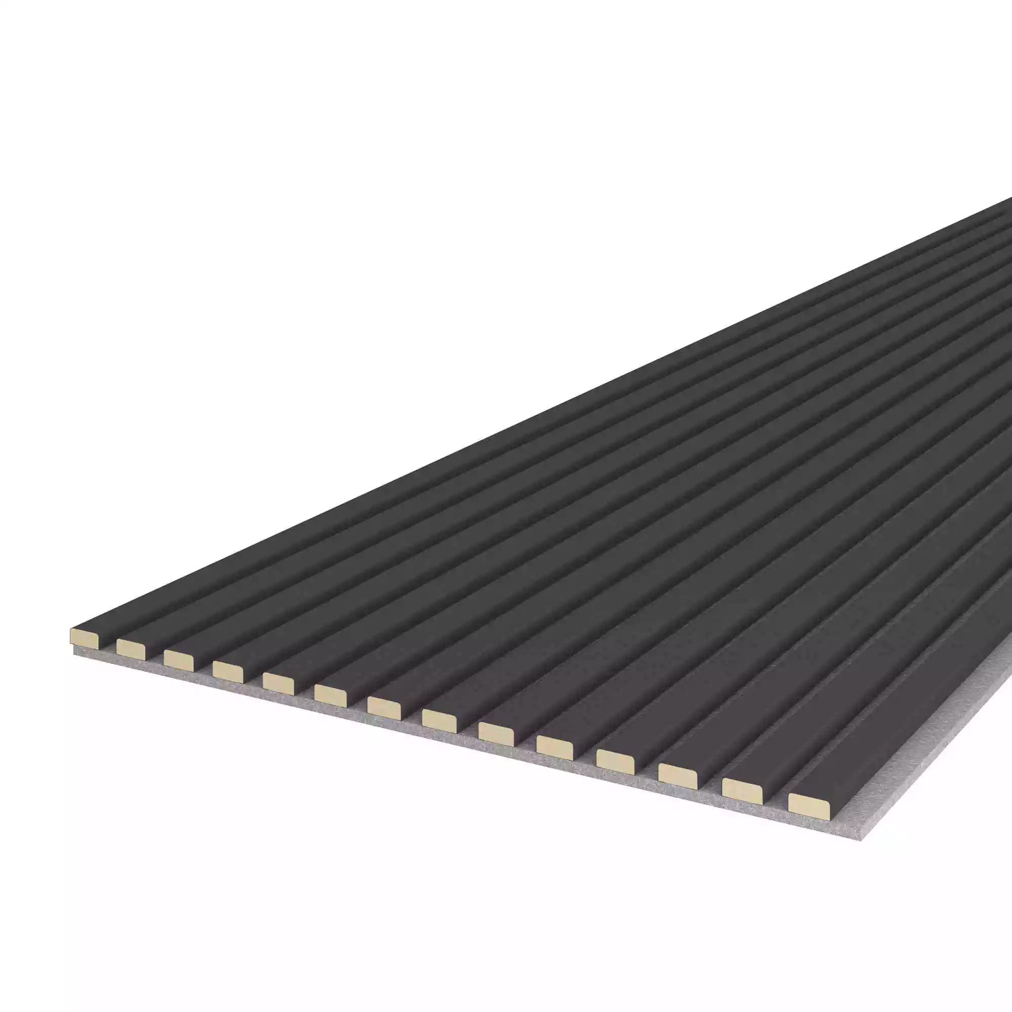 Acoustic panel 2400 x 600 mm Grey Anthracite - Acoustic felt Grey - Wall cladding