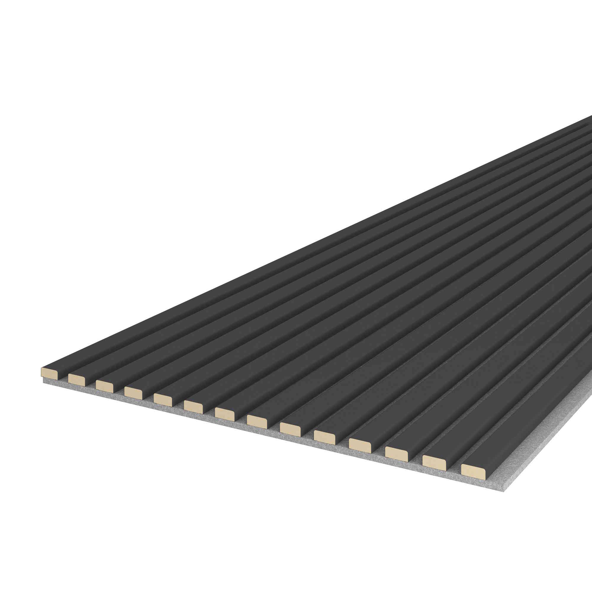 Acoustic panel 2400 x 600 mm Grey Anthracite - Acoustic felt Grey - Wall cladding Acoustic panel 2400 x 600 mm Grey Anthracite - Acoustic felt Grey - Wall cladding