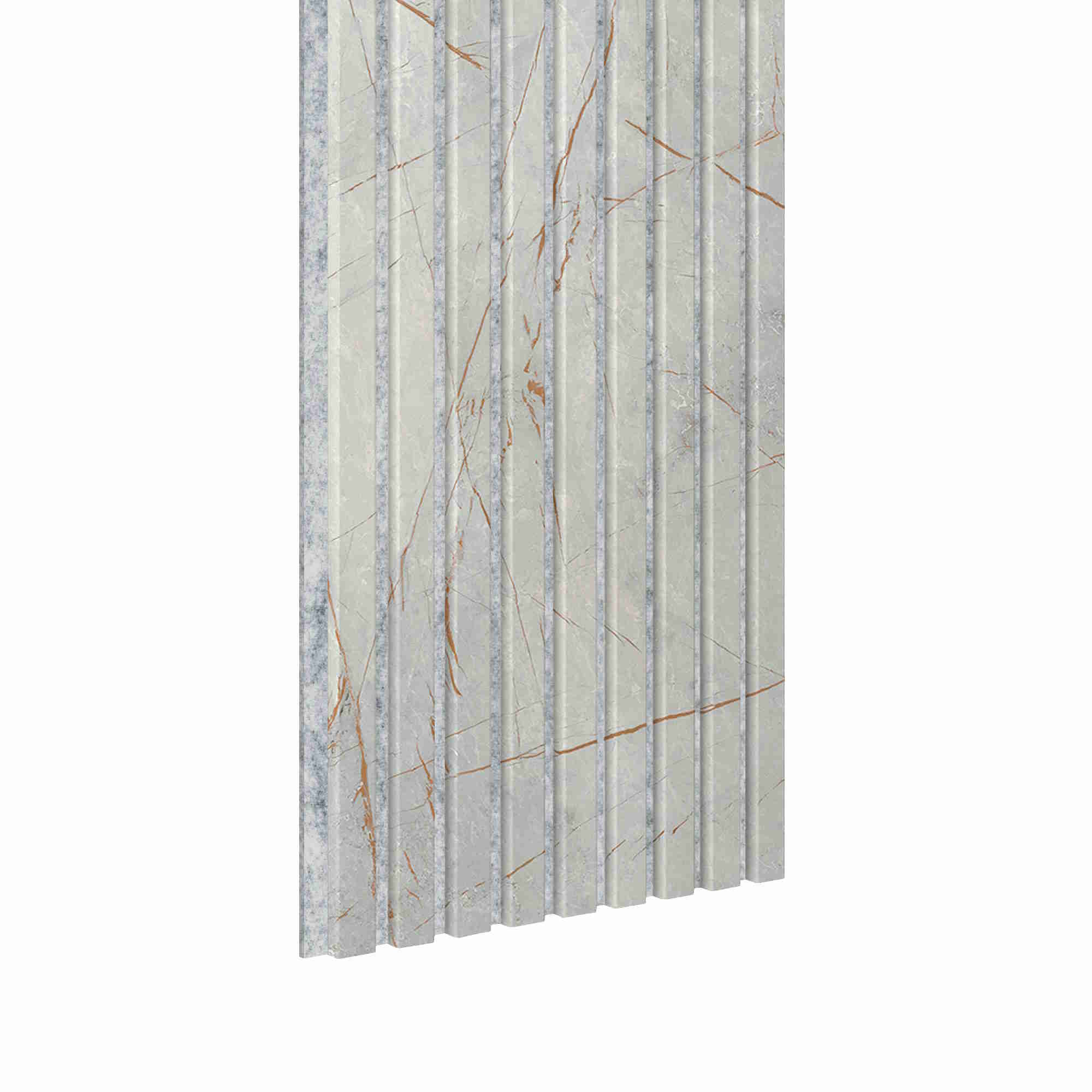 Acoustic+ Akustikpaneel Golden Stone 2600 x 400 mm - Akustikfilz Grau