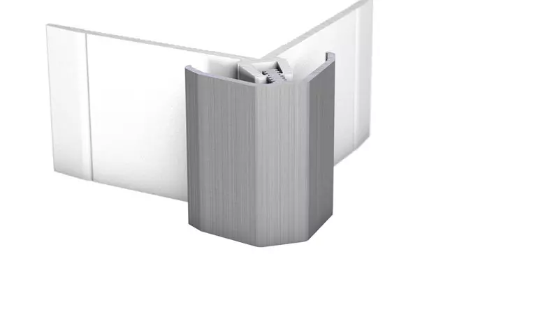 MuraTec Alu-Außenwinkel, Edelstahl gebürstet - für Belagstärken 3,0 - 5,0 mm