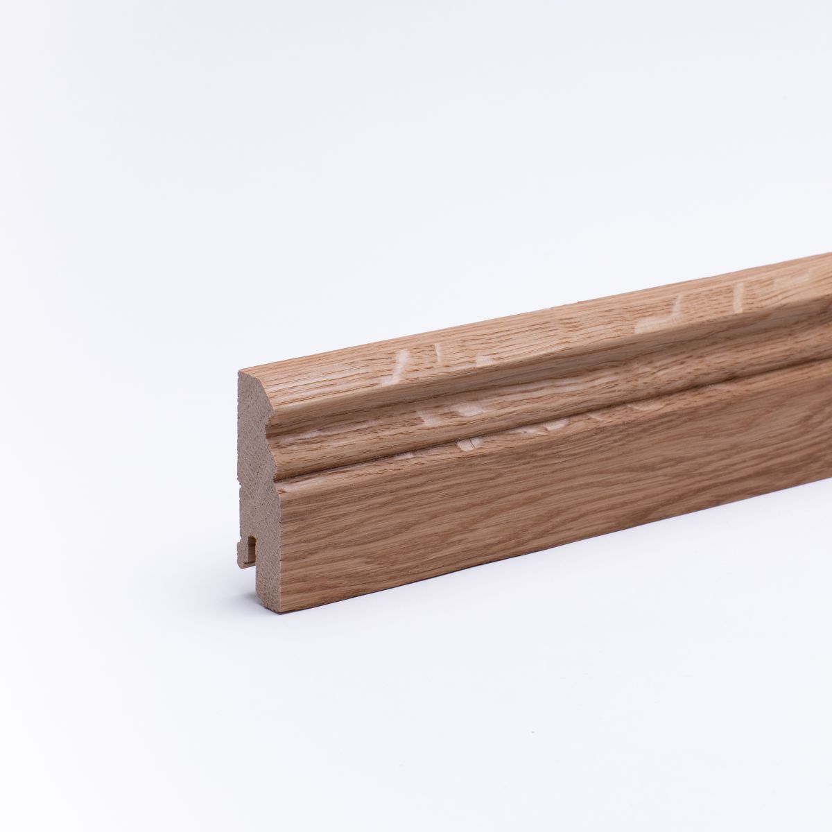 Solid wood skirting 60mm with Berlin profile oiled oak Solid wood skirting 60mm with Berlin profile oiled oak