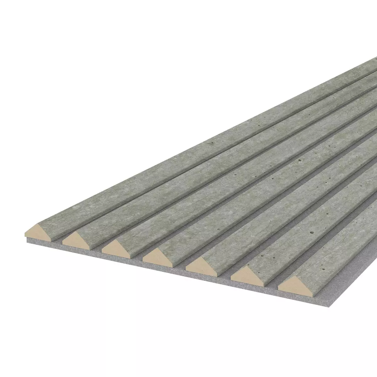 Muster K2 - Beton - Akustikfilz Grau