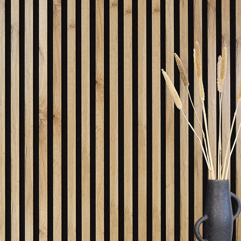 Sample - wild oak - acoustic felt black Sample - wild oak - acoustic felt black