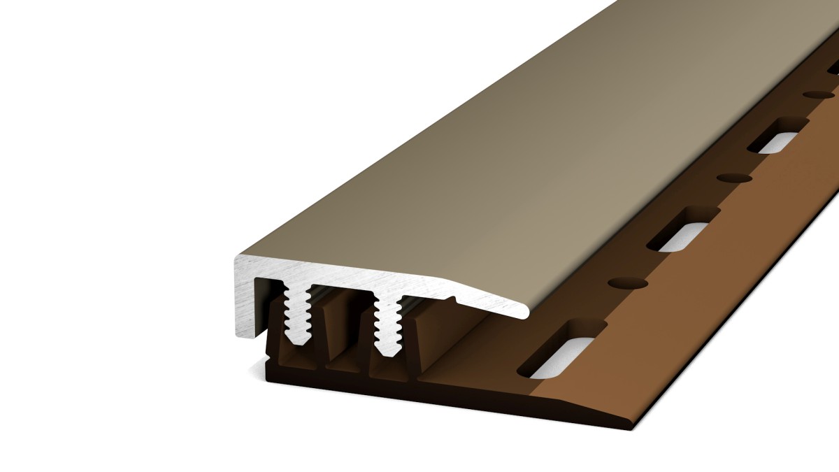 Border profile for vinyl floor high-grade steel matt 0,90m Border profile for vinyl floor high-grade steel matt 0,90m