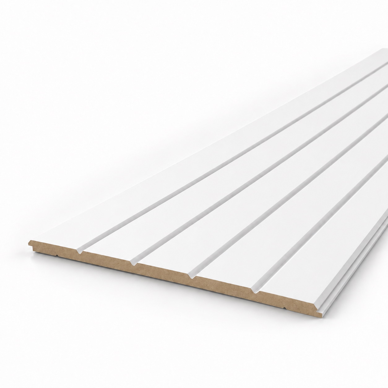 VERO Wandpaneel Weiß 17 x 260 cm | Moderne MDF Wandverkleidung