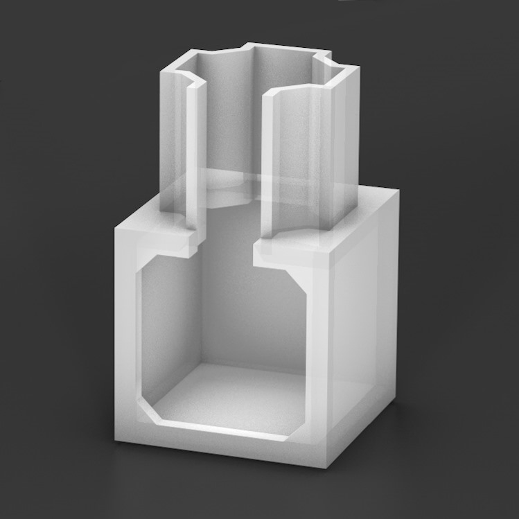 Corner piece for LED channel 22x22mm Corner piece for LED channel 22x22mm