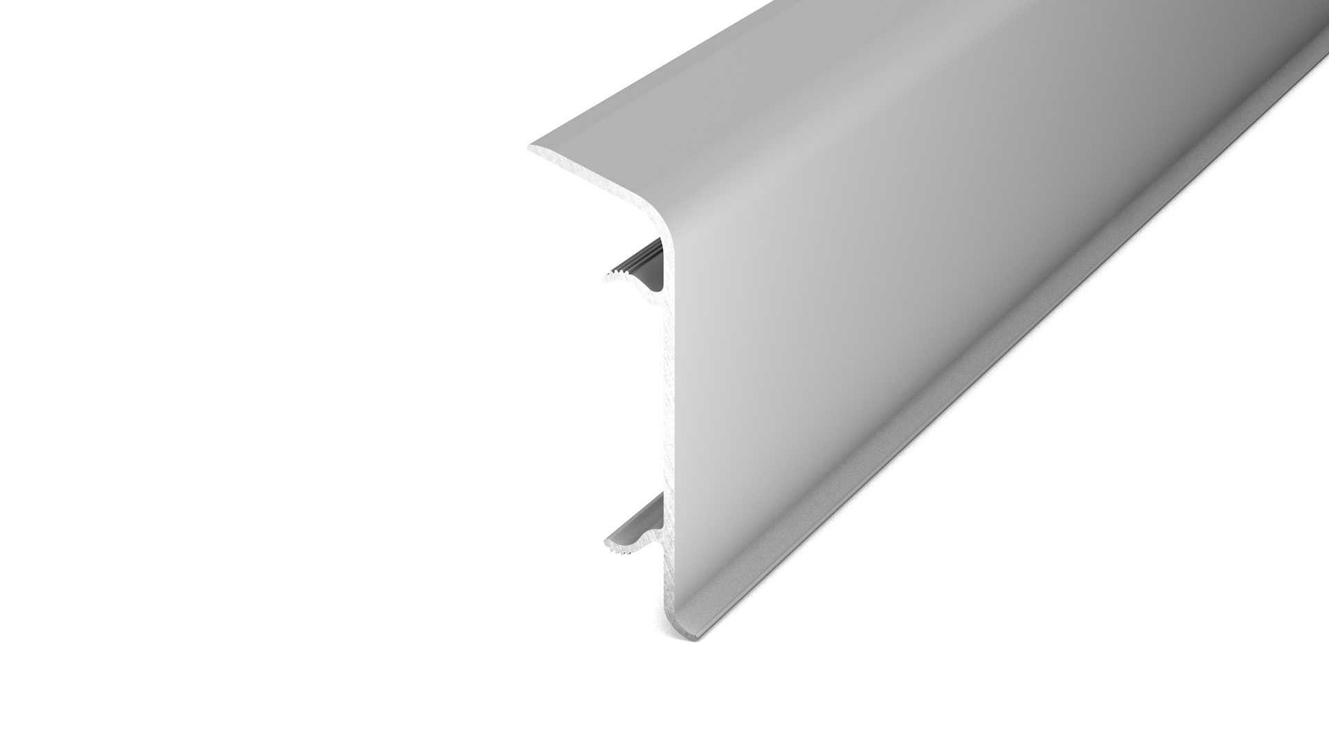 Metal skirting for cable installation - silver