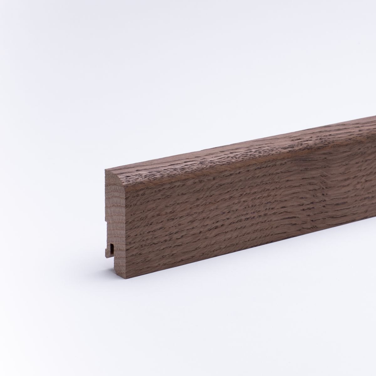 solid wood skirting 60mm with rounded front edge oak