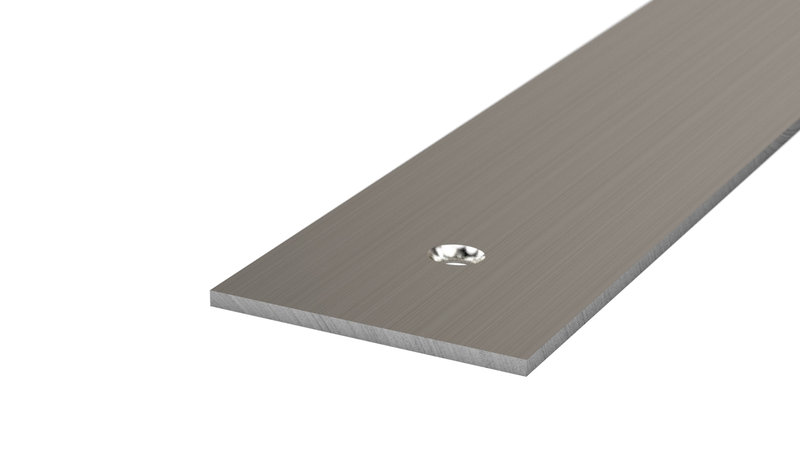 Prinz Flachprofil 40 x 2 mm - Nr. 104 - Edelstahl gebürstet - 100 cm
