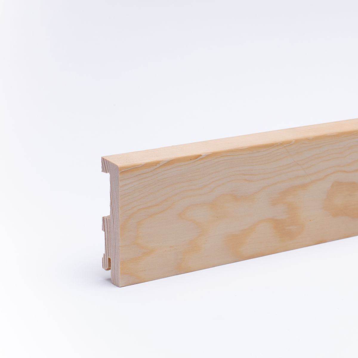 Solid wood skirting 80mm with chamfered front edge oiled pine Solid wood skirting 80mm with chamfered front edge oiled pine