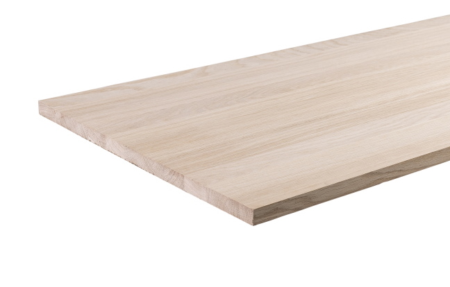 Pattern - solid oak wood continuous slats - raw surface Pattern - solid oak wood continuous slats - raw surface