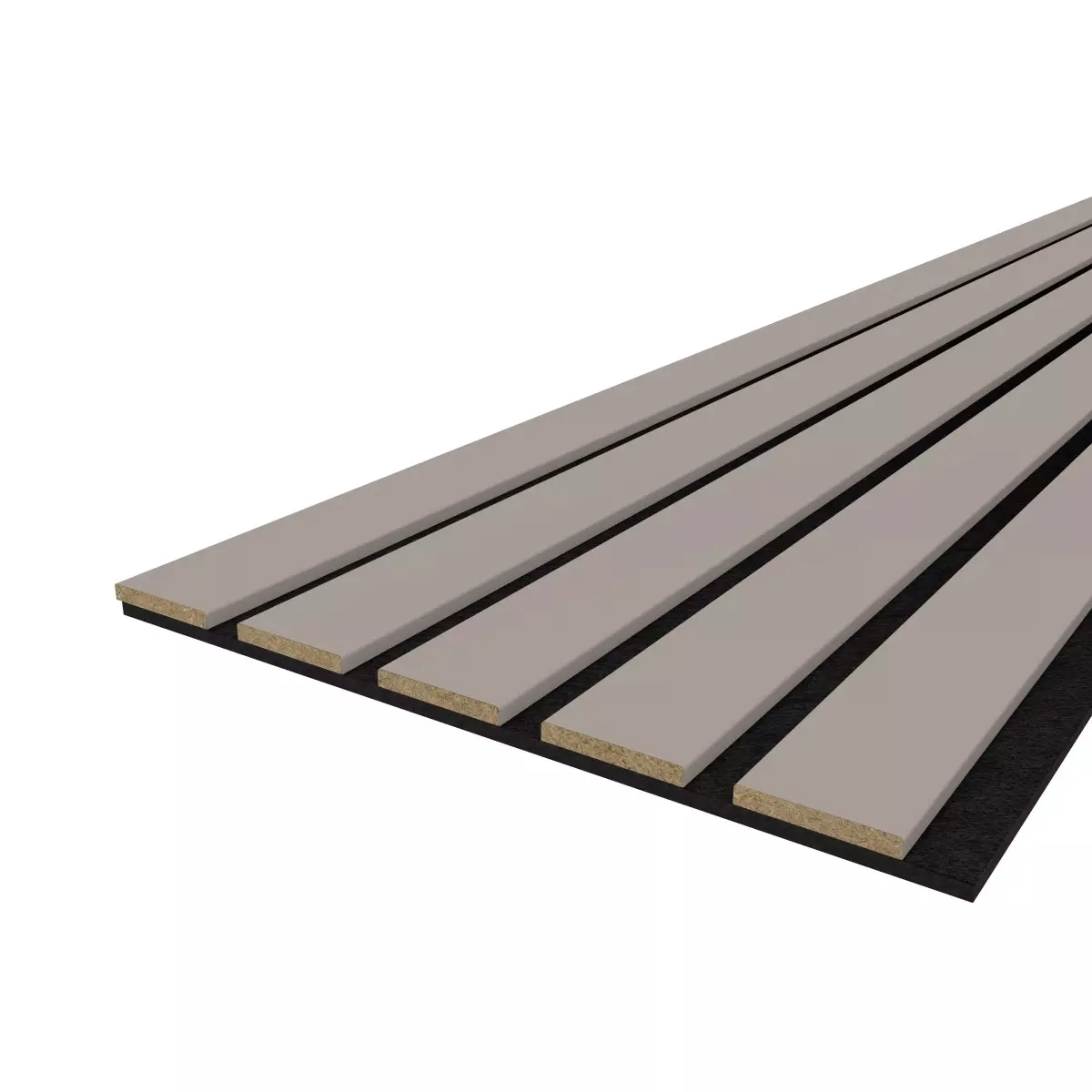 Acoustic panel LX 2600 x 400 mm - Acoustic felt Black - Sand