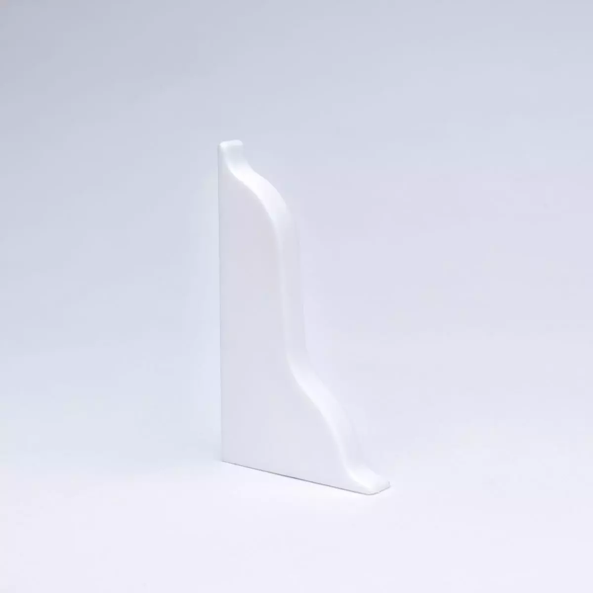 Abschluß links für Duo-Flexleiste 54mm weiß