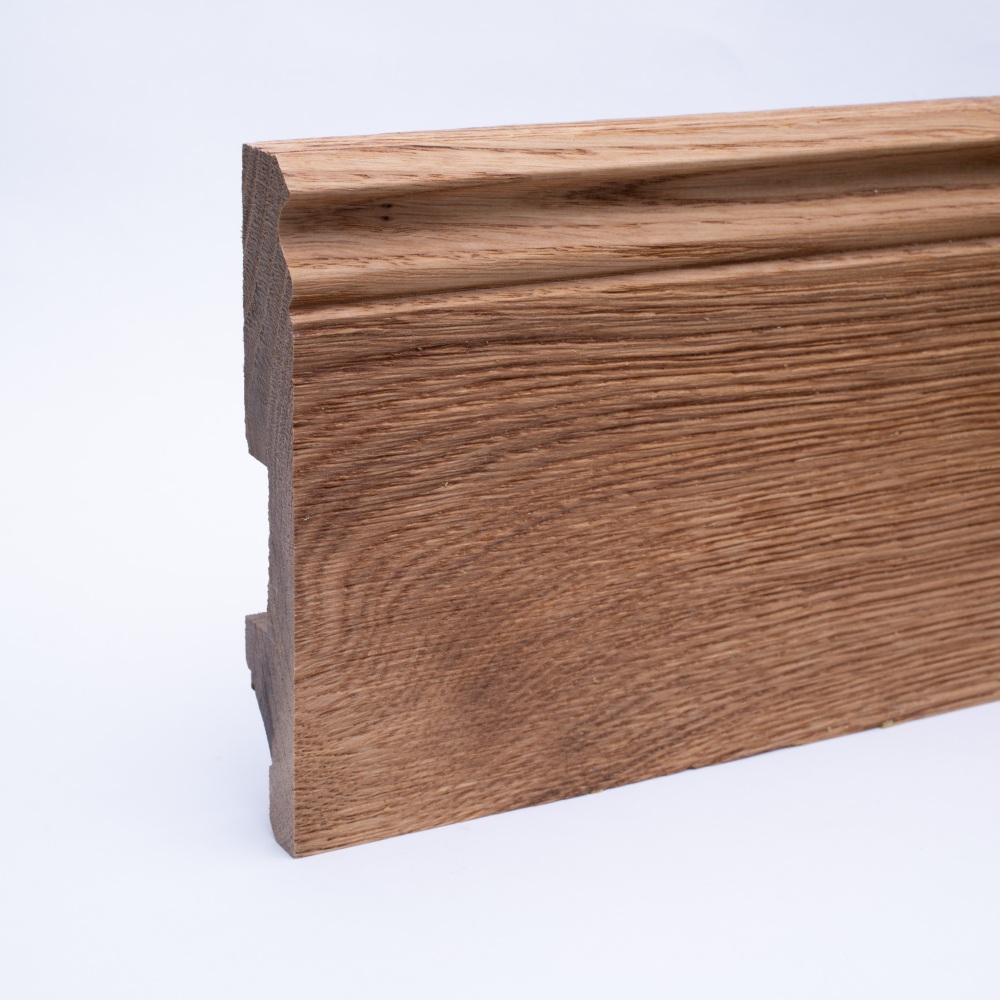 solid wood skirting 120mm with Berlin profile oiled oak solid wood skirting 120mm with Berlin profile oiled oak