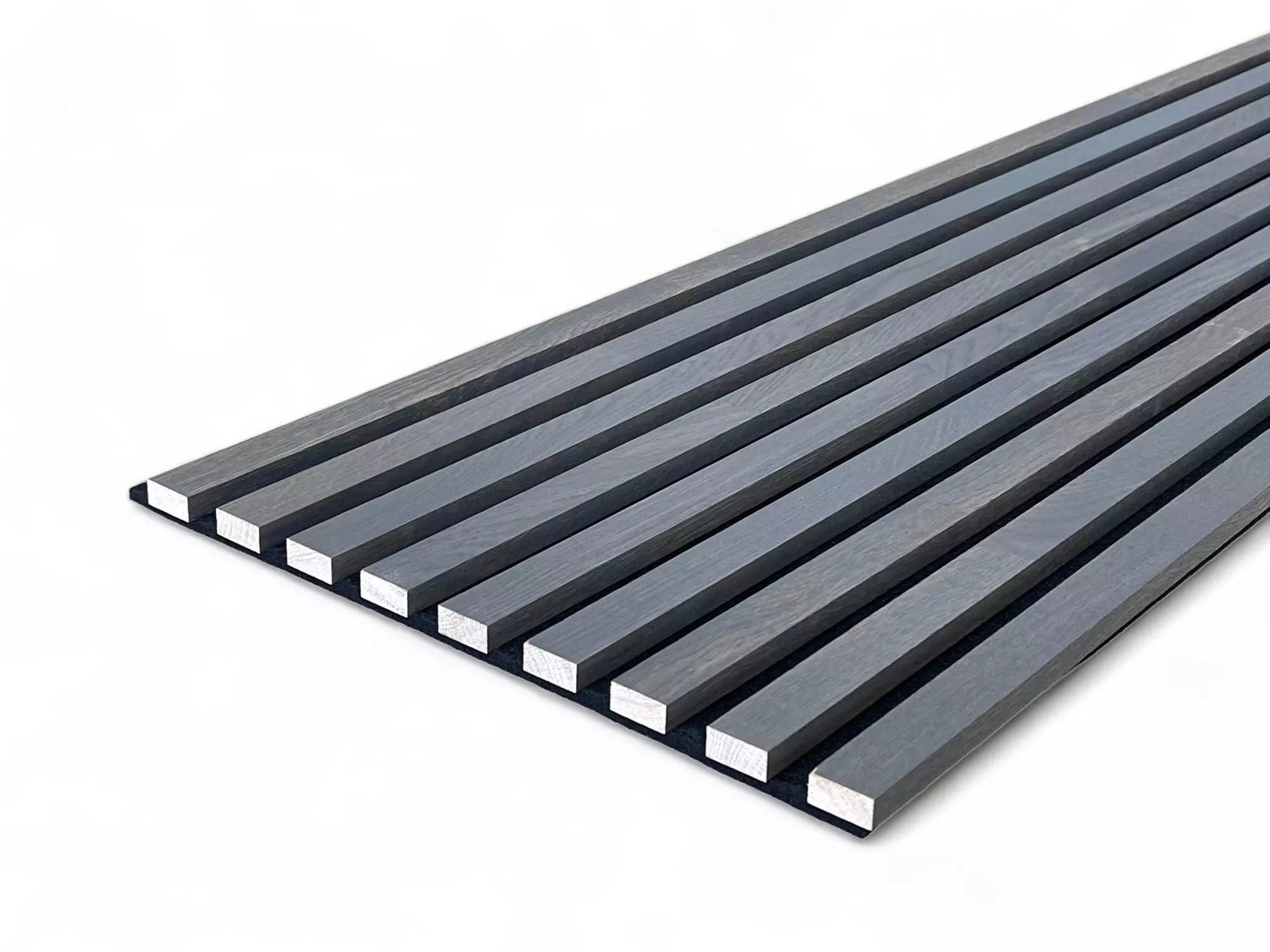 Sample for solid wood acoustic panels natural oak - Mountain Grey