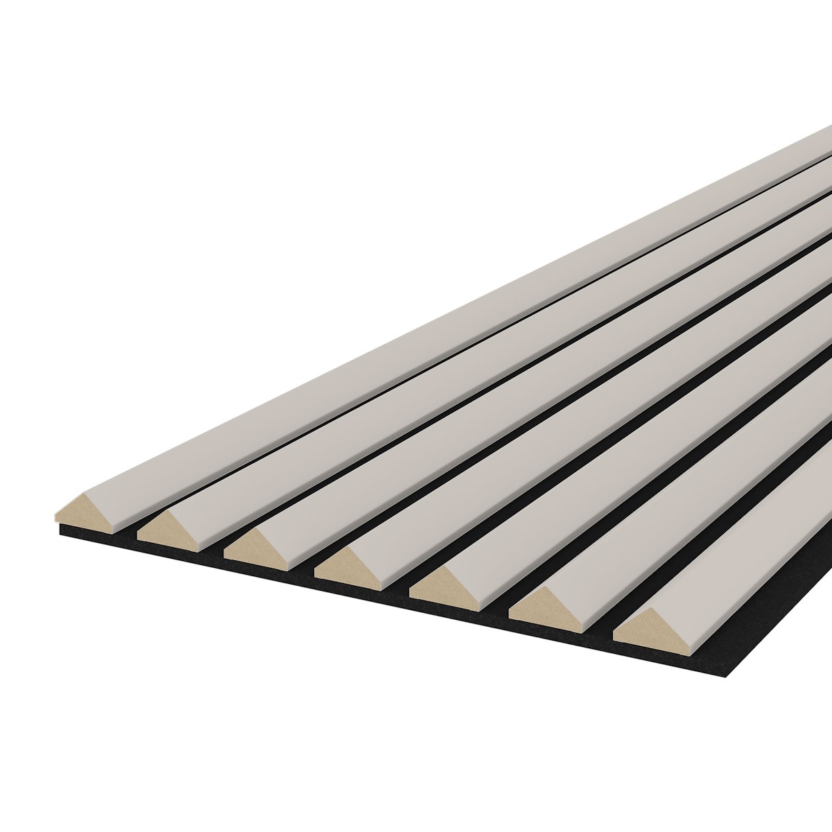 Akustikpaneel K2 - Filzfarbe Schwarz 2600x400mm - verschiedene Farben