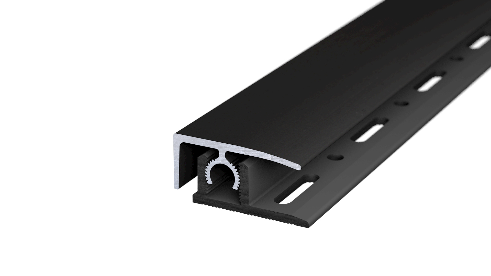 End profile Profi-Tec Master Black anodised - 2.70 m End profile Profi-Tec Master Black anodised - 2.70 m