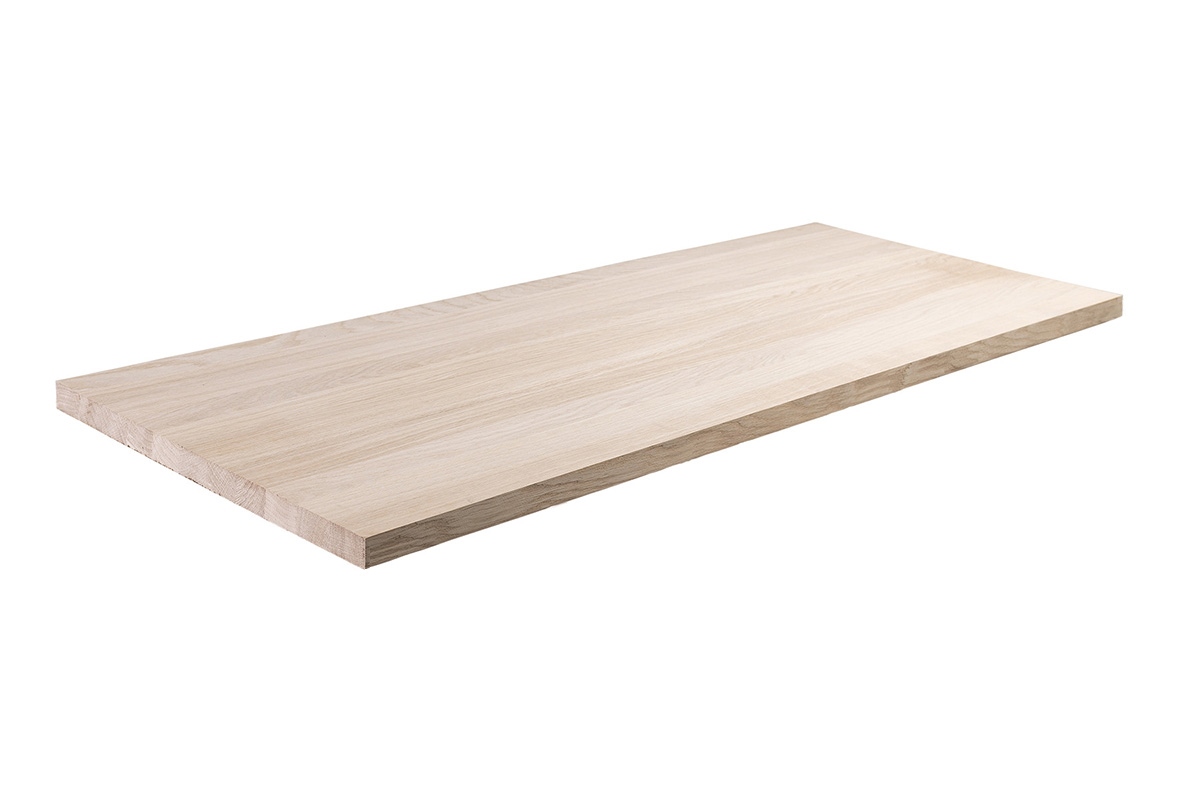 Solid wood table top in thickness 40 mm natural oak Solid wood table top in thickness 40 mm natural oak