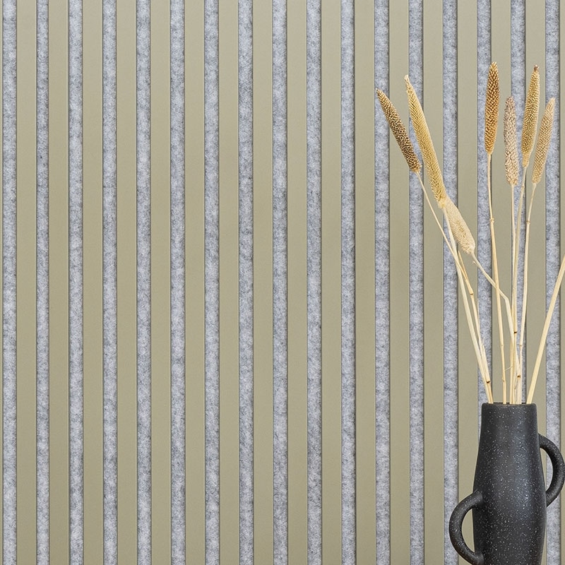 Acoustic+ Acoustic Panel Olive 400 x 400 mm - Acoustic Felt Gray