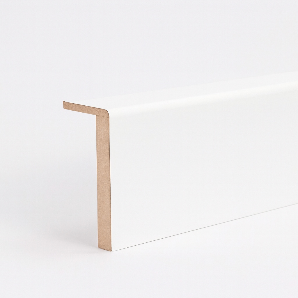 Heizungsrohrverkleidung- / Rohrabdeckleiste 120 mm, Weiß