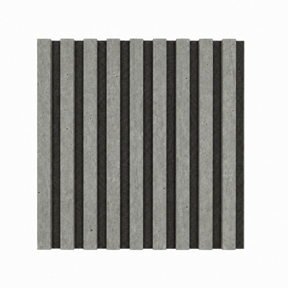 Acoustic+ Akustikpaneel Beton 400 x 400 mm - Akustikfilz Schwarz