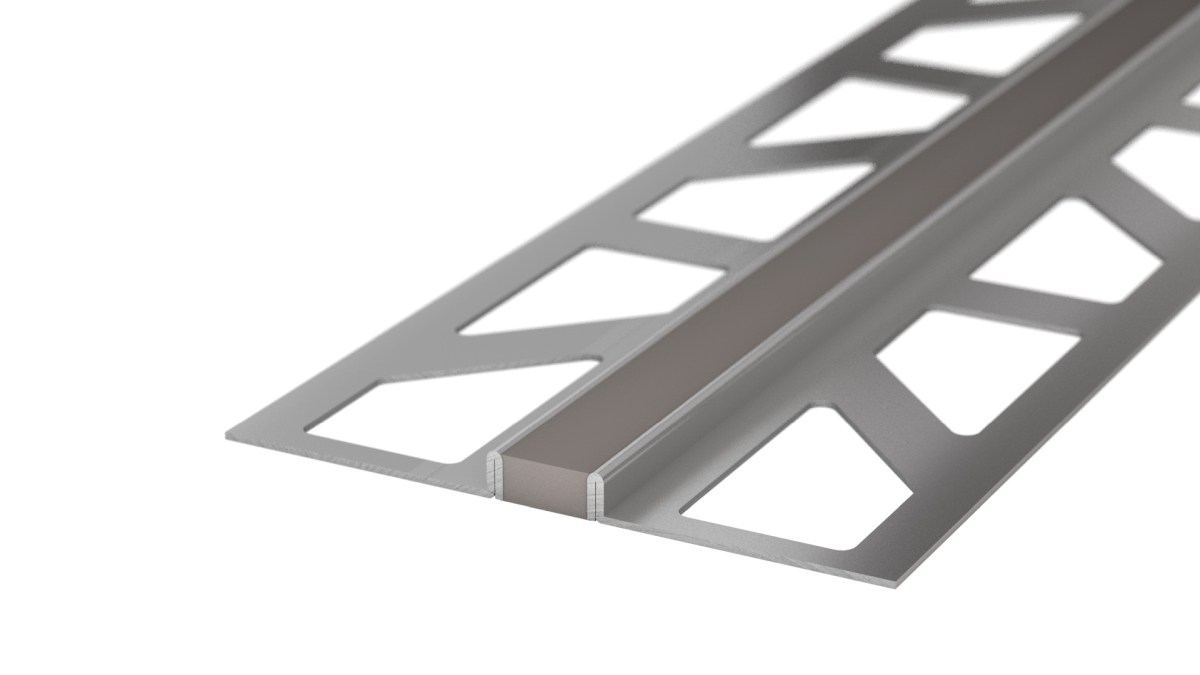 Stainless steel expansion joint - EPDM joint - for 4.5mm decking - Grey 3m Stainless steel expansion joint - EPDM joint - for 4.5mm decking - Grey 3m