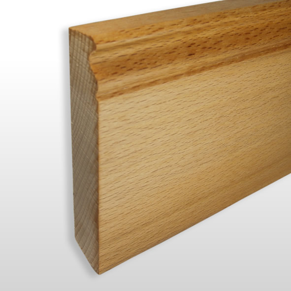 Sockelleiste Berliner Profil 100mm - Buche geölt