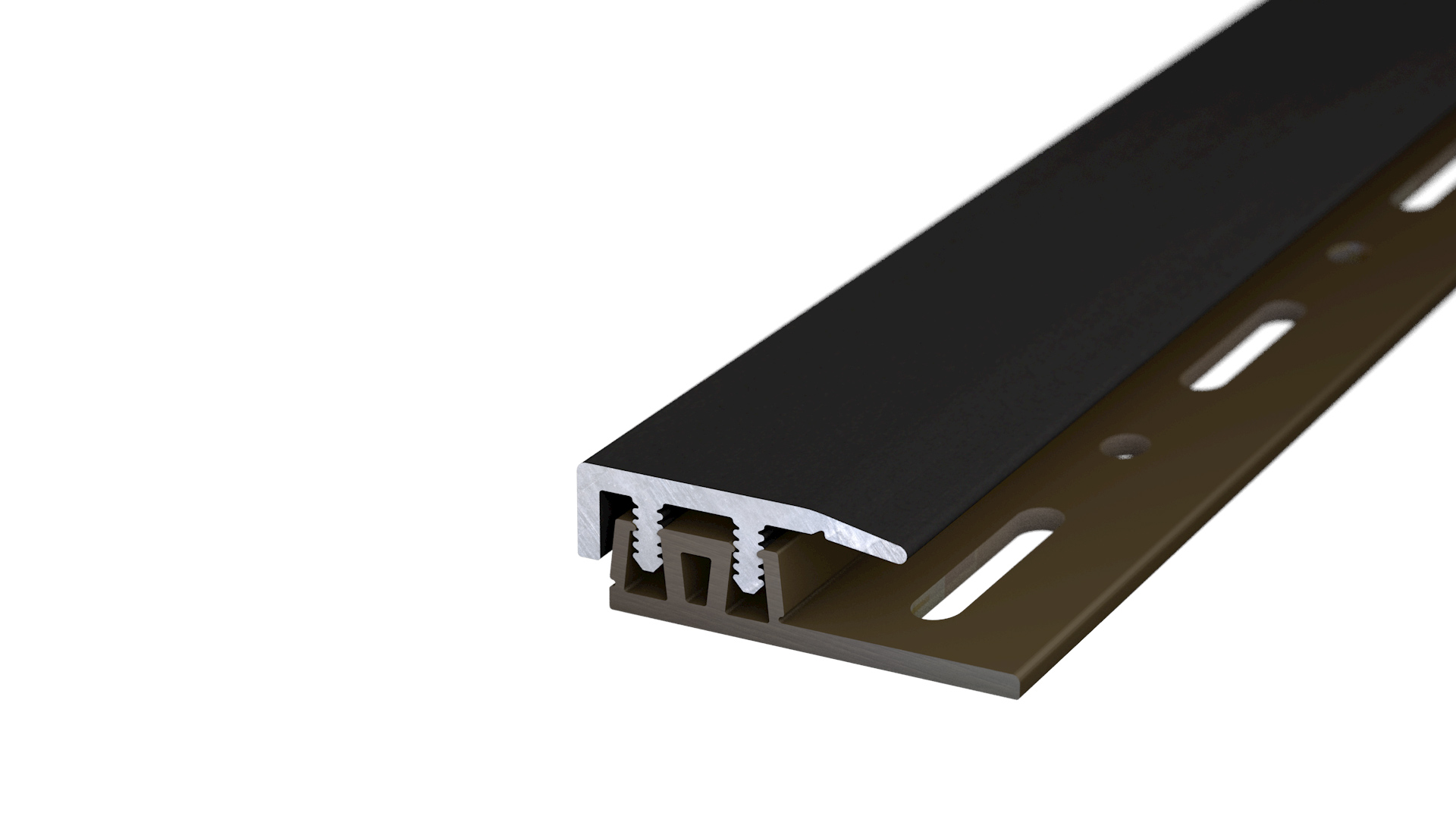 End profile for design floors Black anodised - 0.90 m End profile for design floors Black anodised - 0.90 m