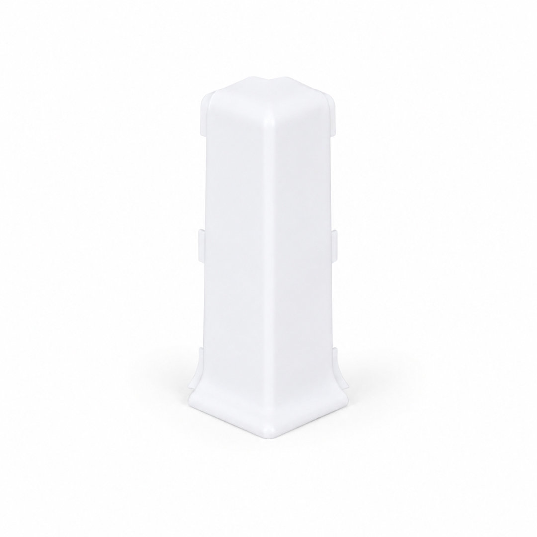 Outside corner for Duo-Flex strip 80mm white