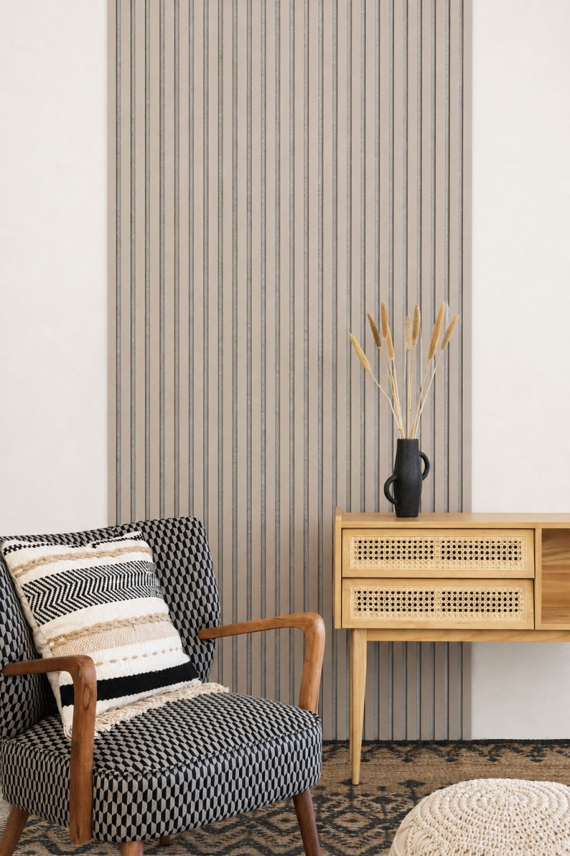 Acoustic+ Acoustic Panel Sand Gray 2400 x 600 mm - Acoustic Felt Gray