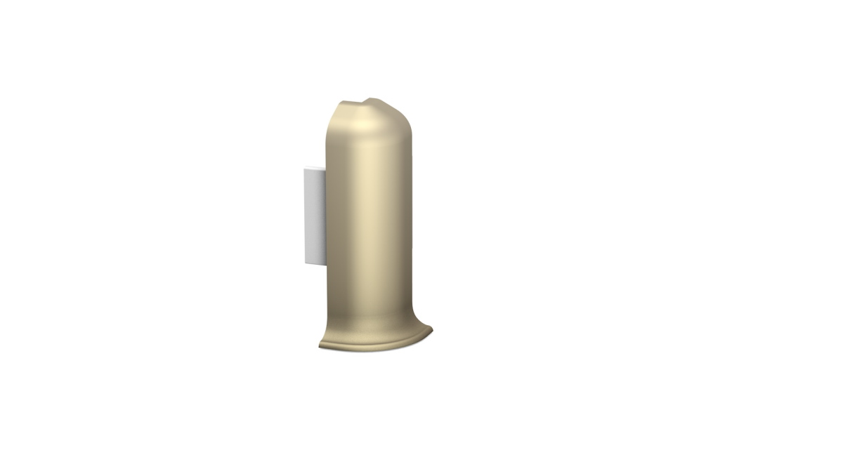 outer corner for metal clip skirtings high-grade steel matt optics outer corner for metal clip skirtings high-grade steel matt optics