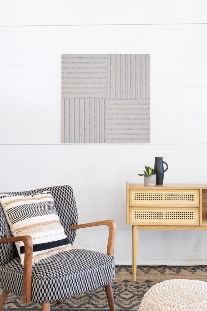 Acoustic panel 400 x 400 mm sand grey - Acoustic felt grey Acoustic panel 400 x 400 mm sand grey - Acoustic felt grey