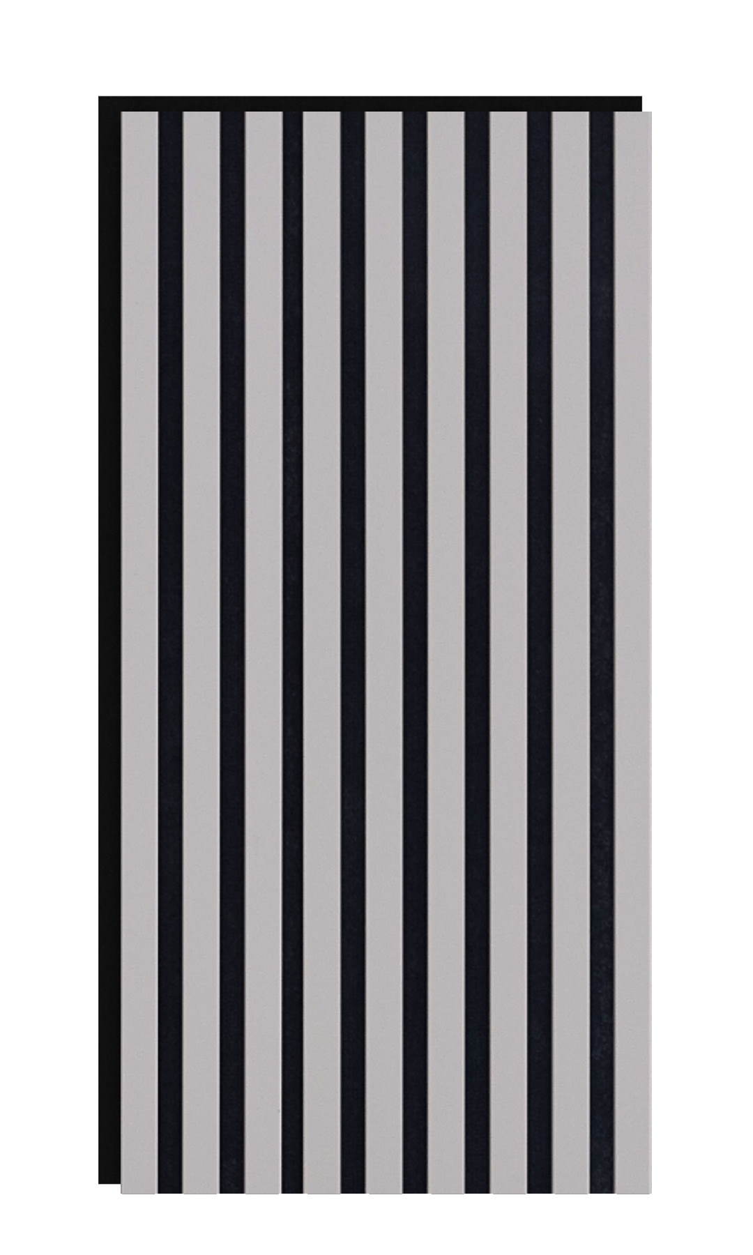 Akustikpaneel 800 x 400 mm Sandgrau - Akustikfilz Schwarz - Wandverkleidung