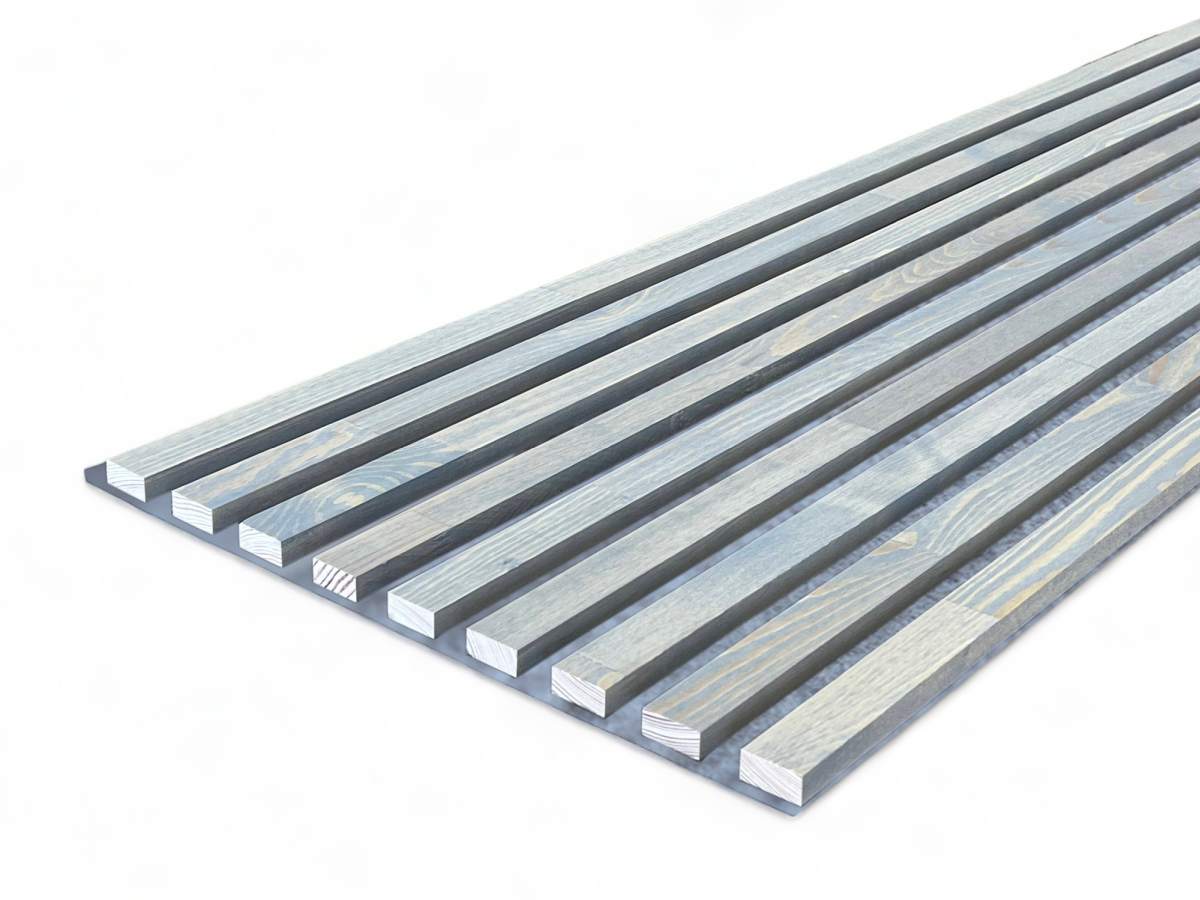Solid wood acoustic Panel Greys 2600 x 400 mm pine - Ash Grey Solid wood acoustic Panel Greys 2600 x 400 mm pine - Ash Grey