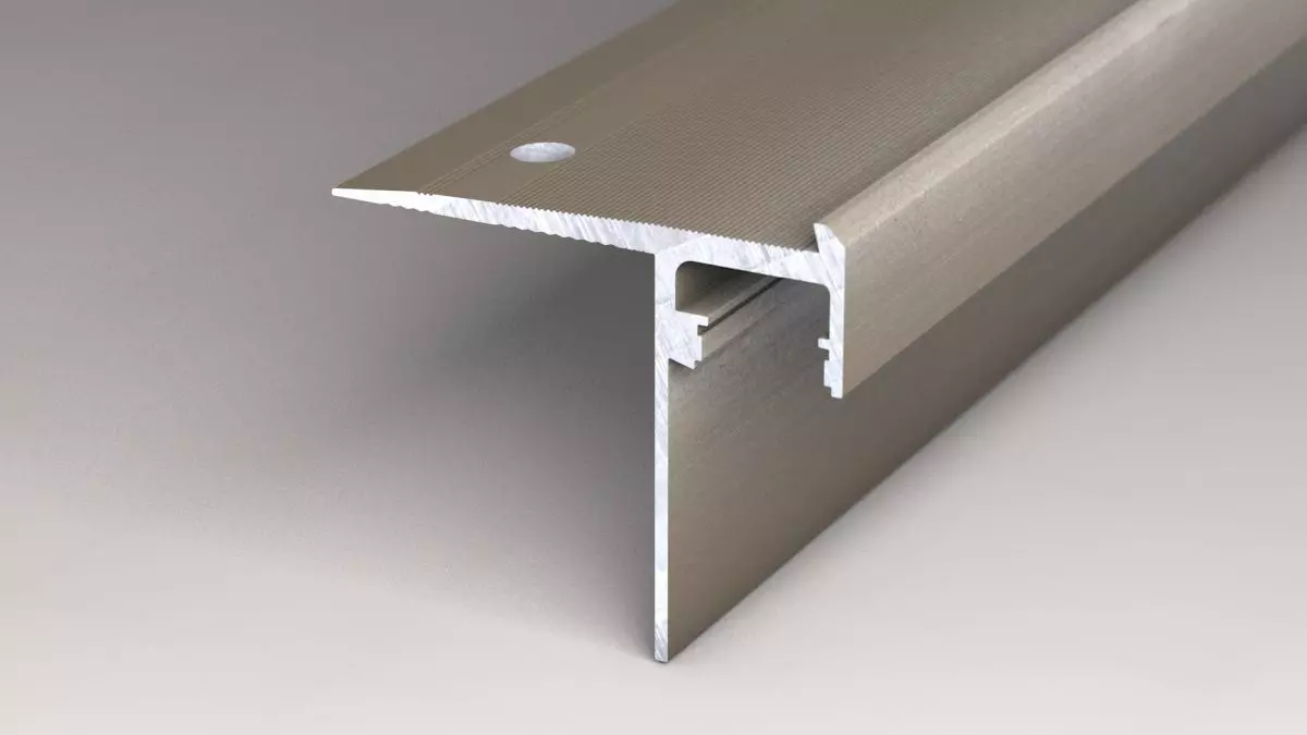 LED-Treppenkantenprofil 219 Edelstahl matt - 2,50m