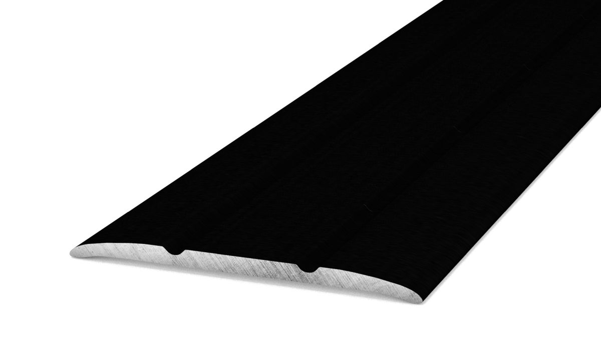 Übergangsprofil 38 mm selbstklebend Schwarz pulverbeschichtet - 3,00 m
