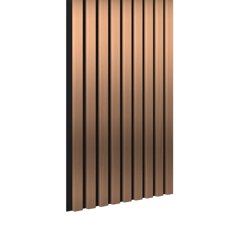 Acoustic+ Akustikpaneel Kupfer 2600 x 400 mm - Akustikfilz Schwarz