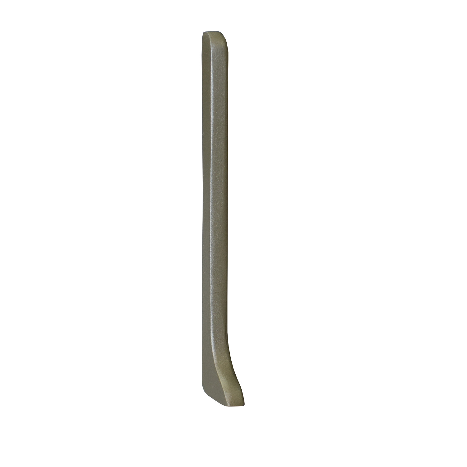 Abschluss links für Metallsockelleiste 70mm - Edelstahl Optik