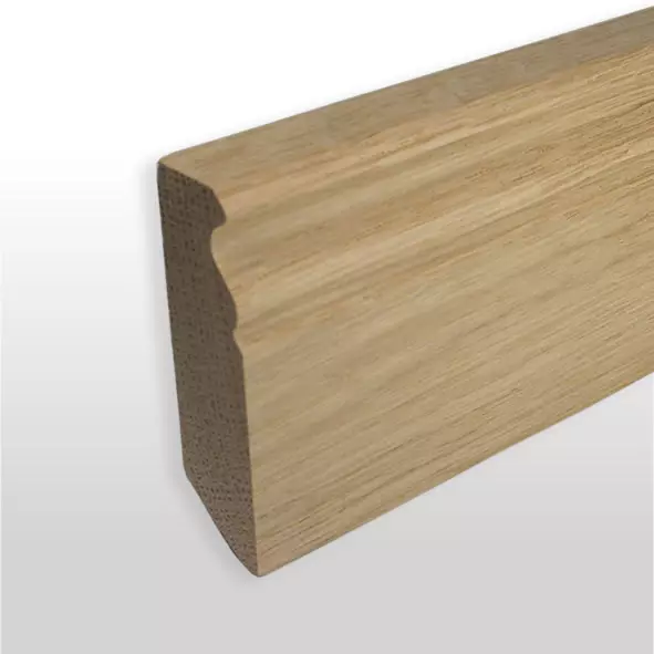Sockelleiste Berliner Profil 80mm - Eiche roh