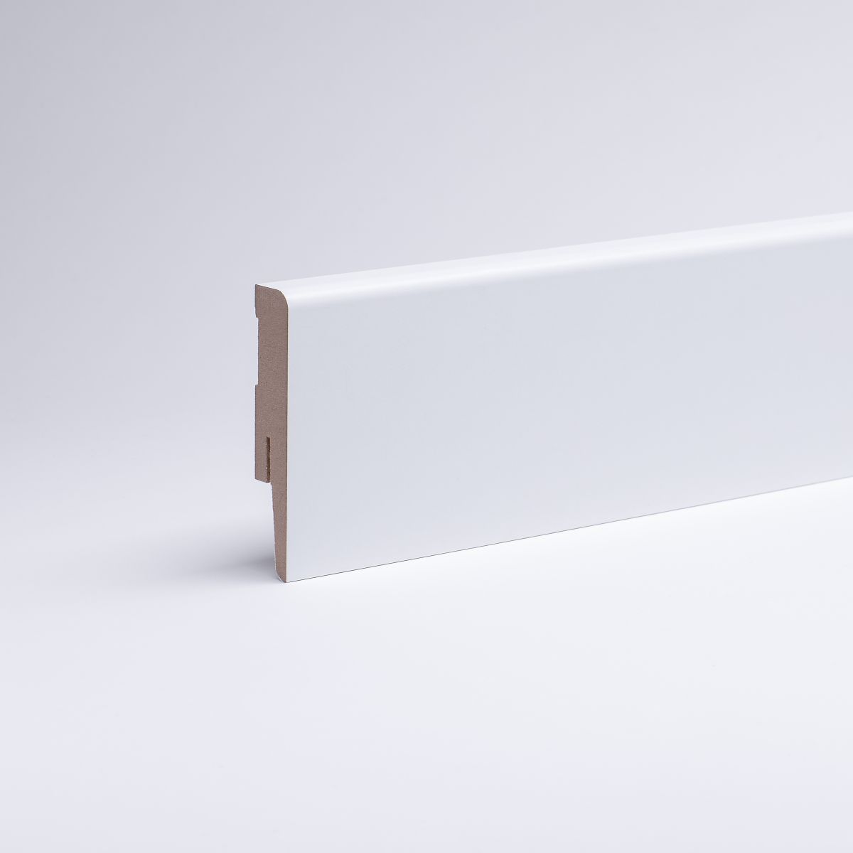 Sockelleiste Weimarer Profil 80 mm MDF - Weiß