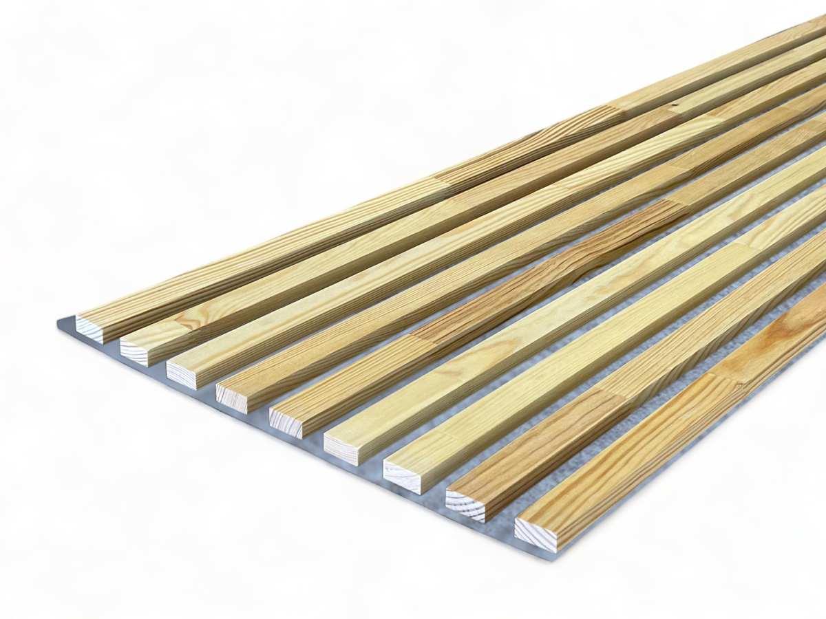 Solid wood acoustic Panel Greys 2600 x 400 mm pine - oiled