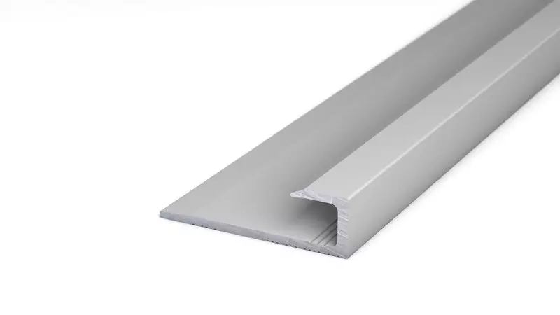 Alu-Abschlussprofil Nr. 144, 27 x 8,4 mm - Silber 270 cm