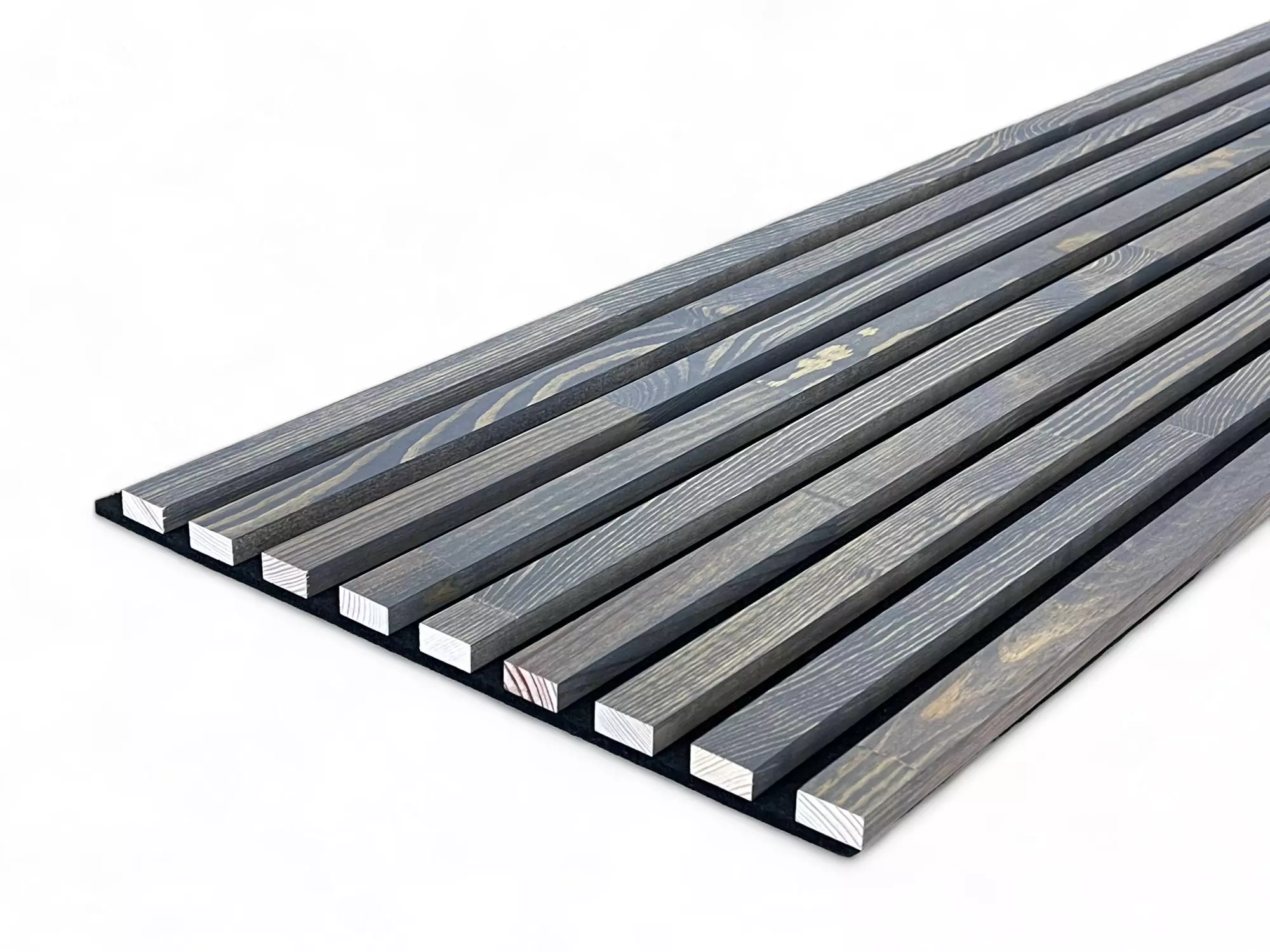 Massivholz Akustikpaneele 2600 x 400 mm Kiefer - Alaska Grey