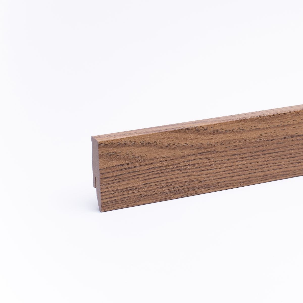 Skirting with wood optics 60mm stained oak Skirting with wood optics 60mm stained oak