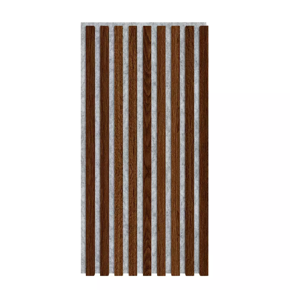 Acoustic panel 800 x 400 mm dark oak - acoustic felt grey - wall lining