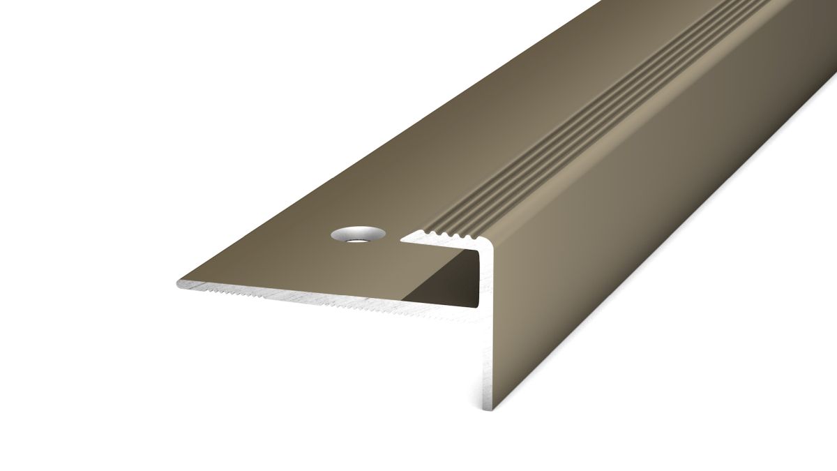 Prinz Treppenkantenprofil 29 x 15 mm - Nr. 176 - Edelstahl matt - 250 cm
